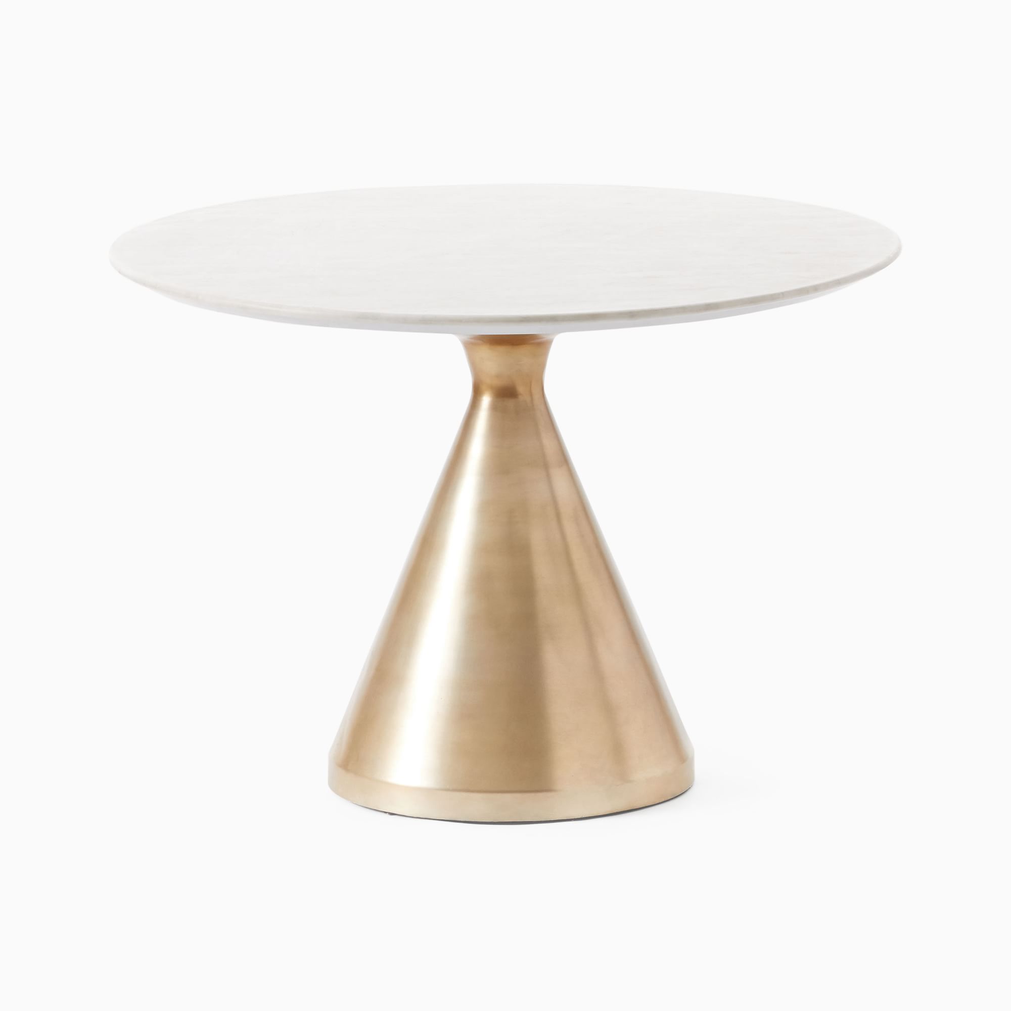 Silhouette Pedestal Marble Round Dining Table