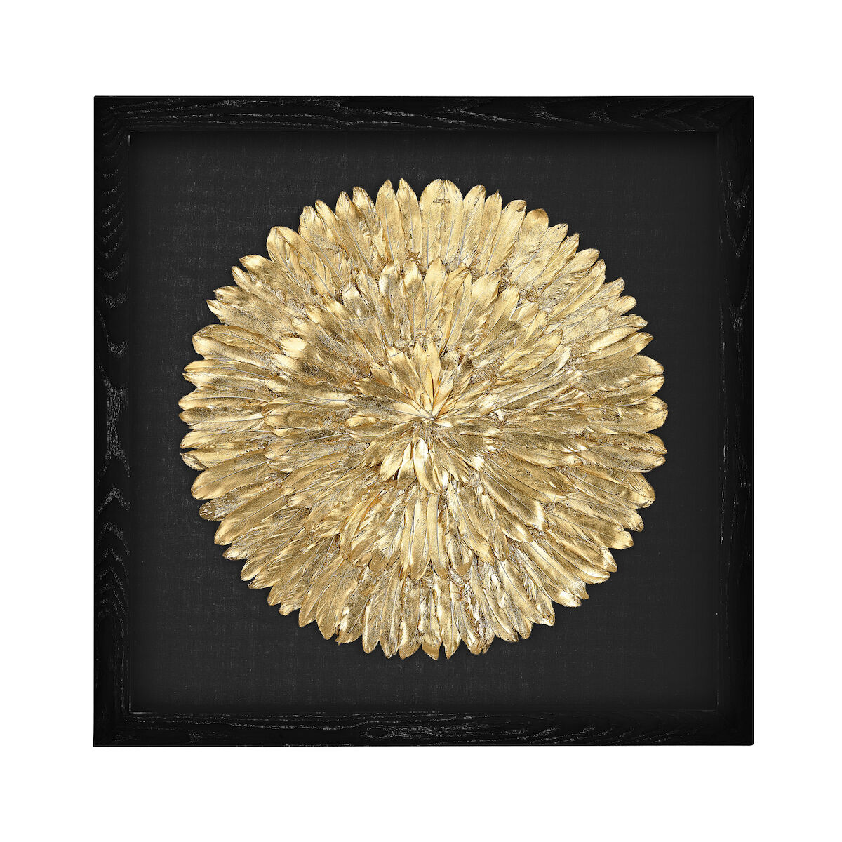 GOLD FEATHER DIMENSIONAL WALL ART