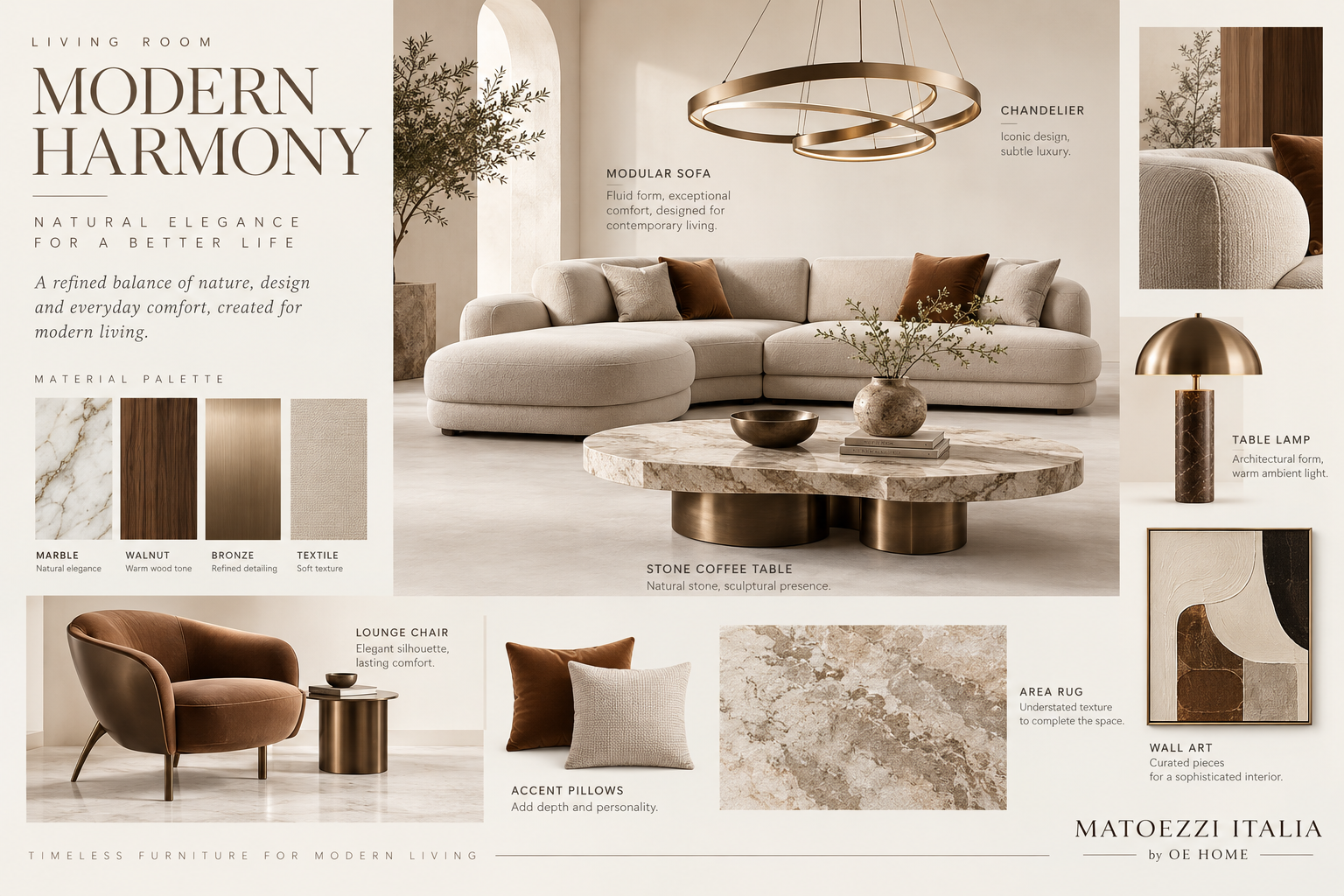 Modern harmony living room
