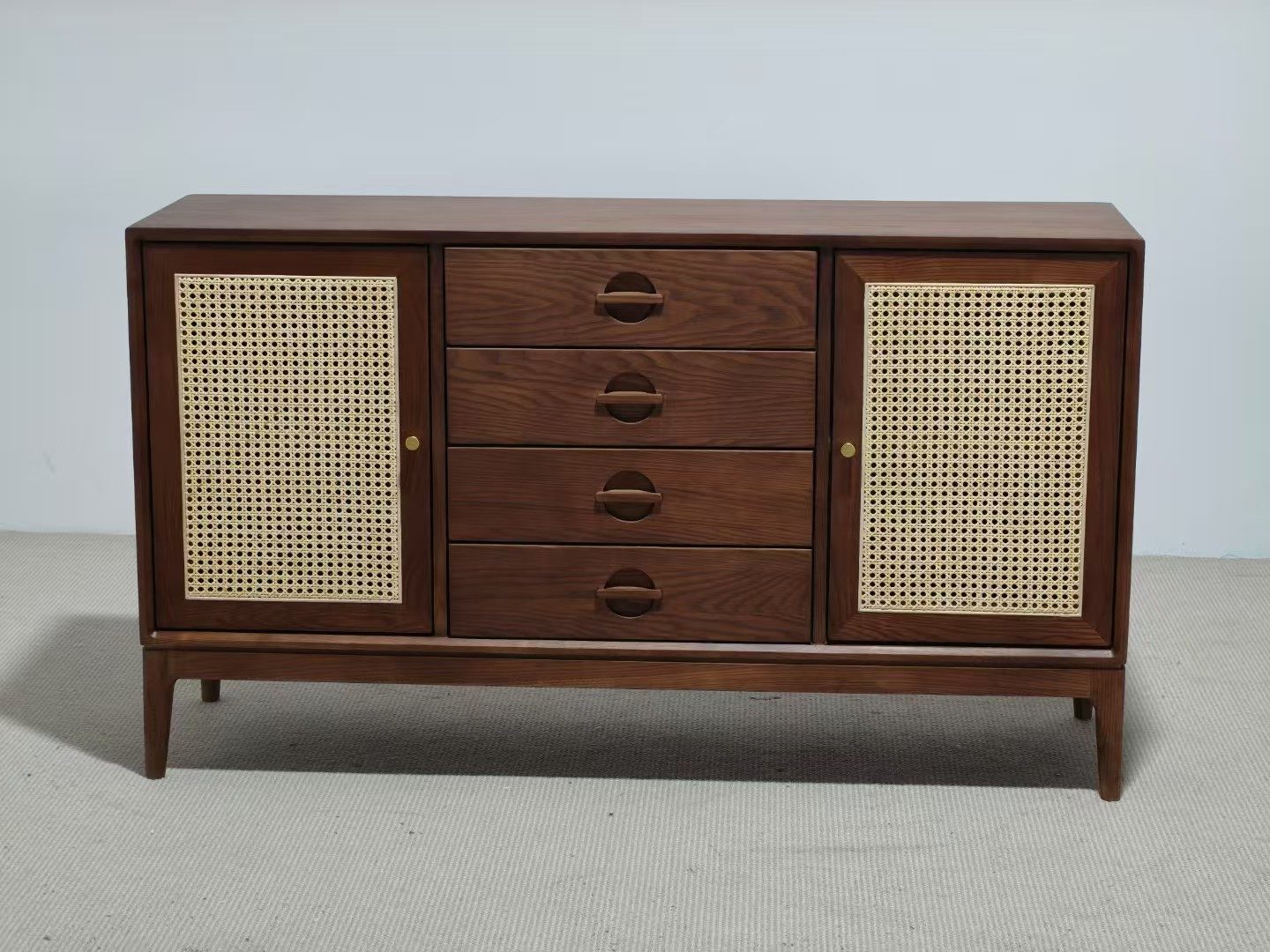 Wooden wardrobe and storage cabinet
