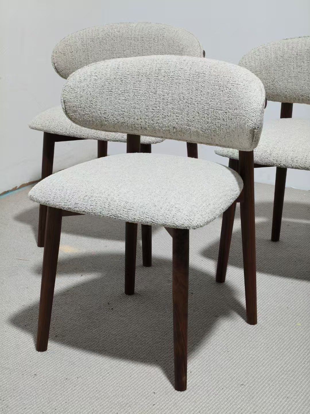 Living room furniture set staged