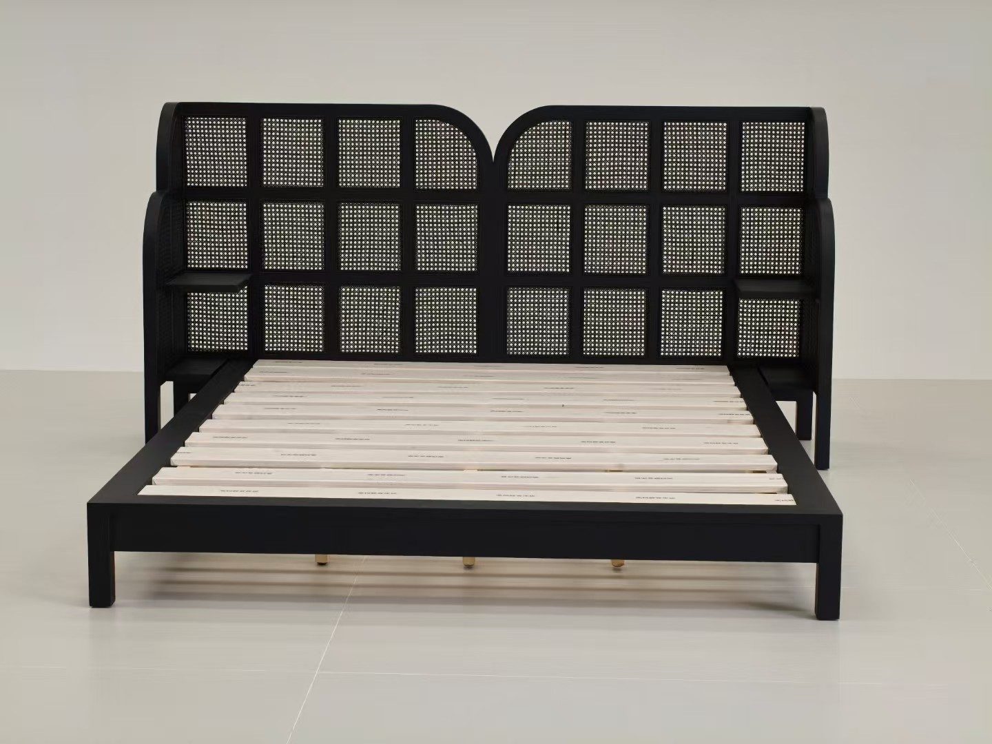 Bed with floating nightstand design
