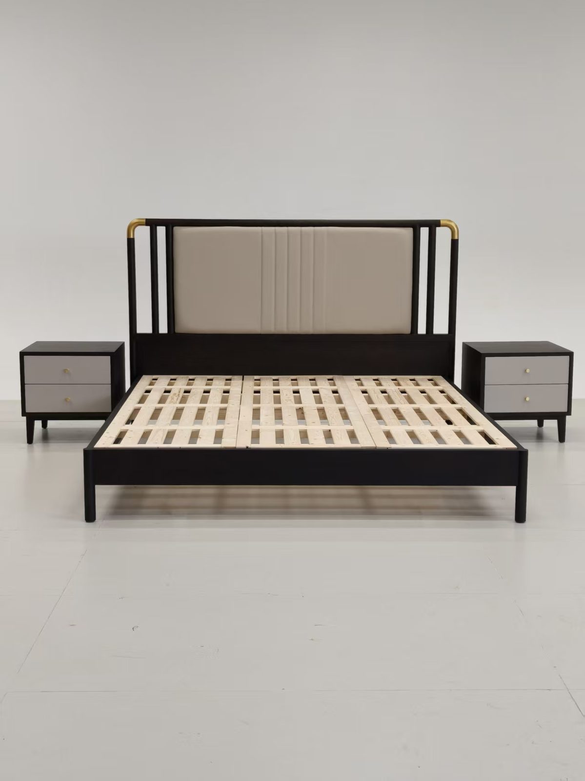 Luxury bed with channel stitching