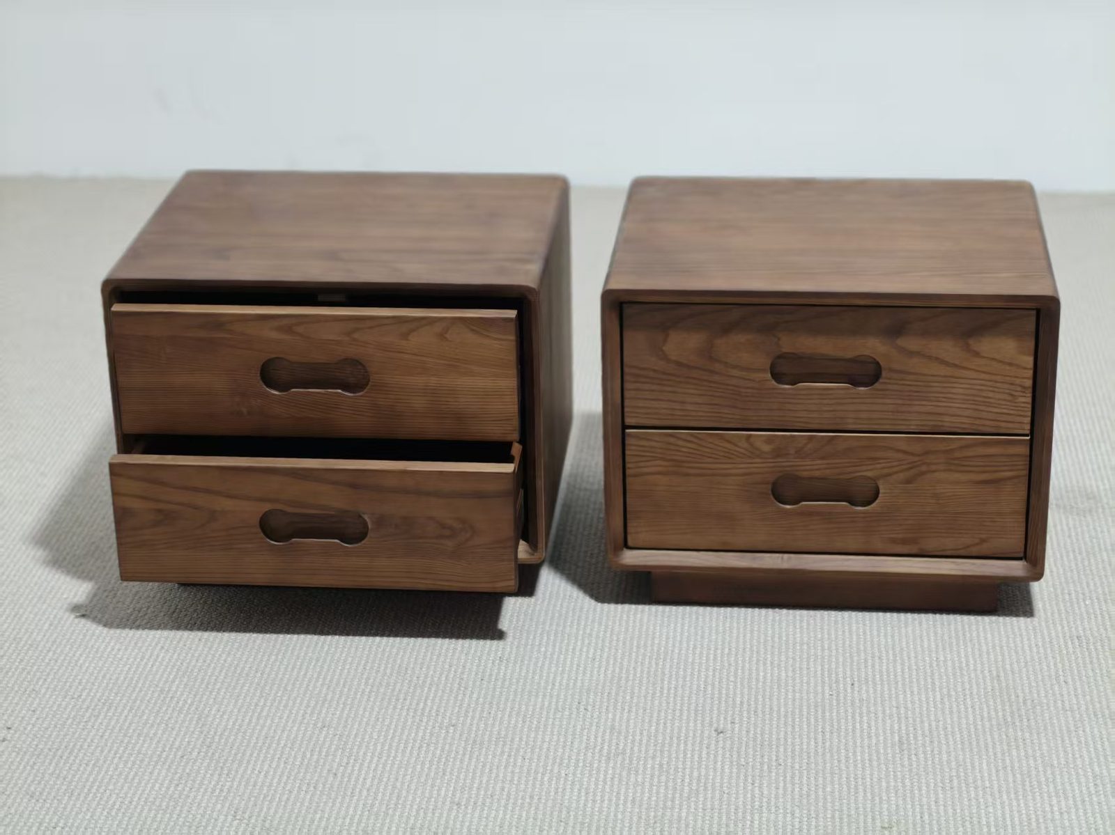 Complete bedroom composition with nightstands
