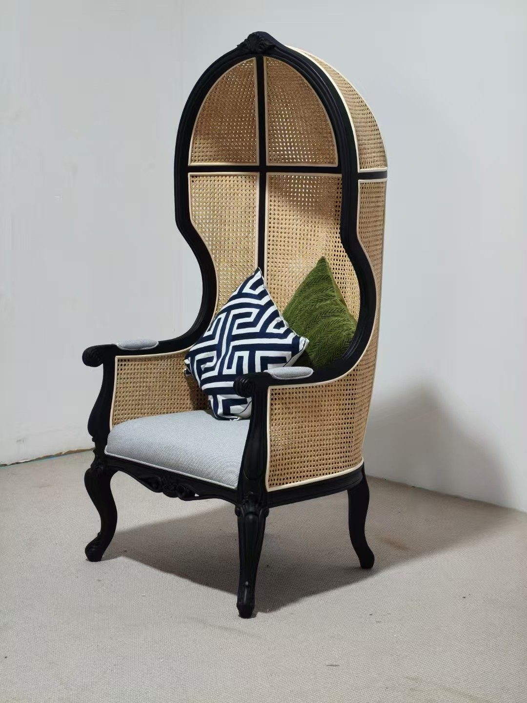 Dining chair with vertical channel detail