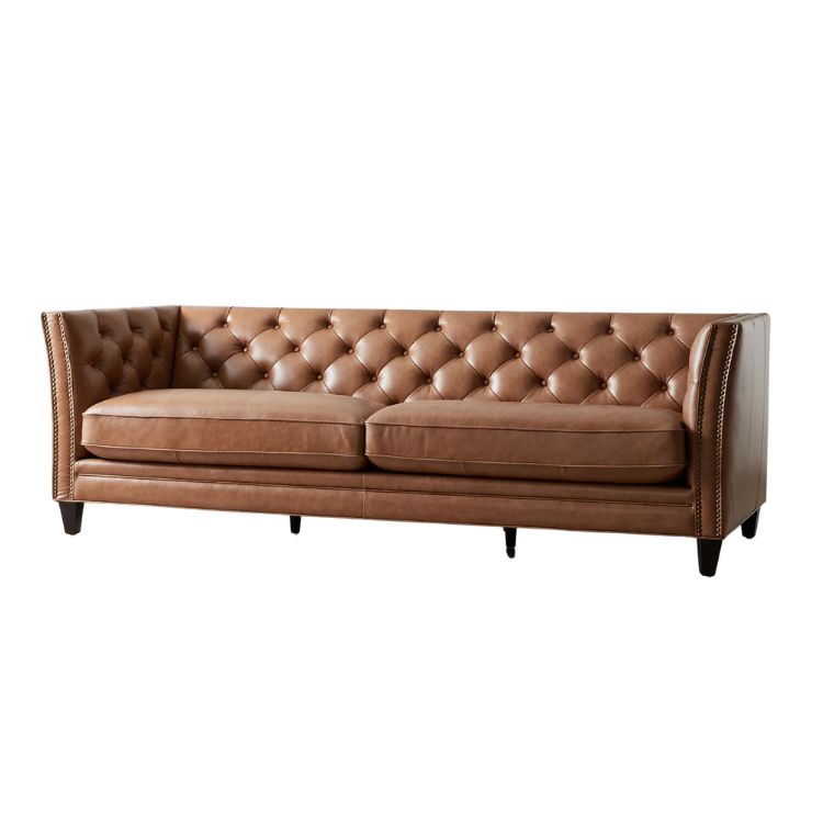 Russell Vintage Leather 3-Seater Sofa