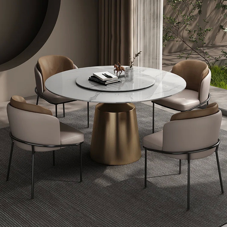 Extendable Pedestal Dining Set