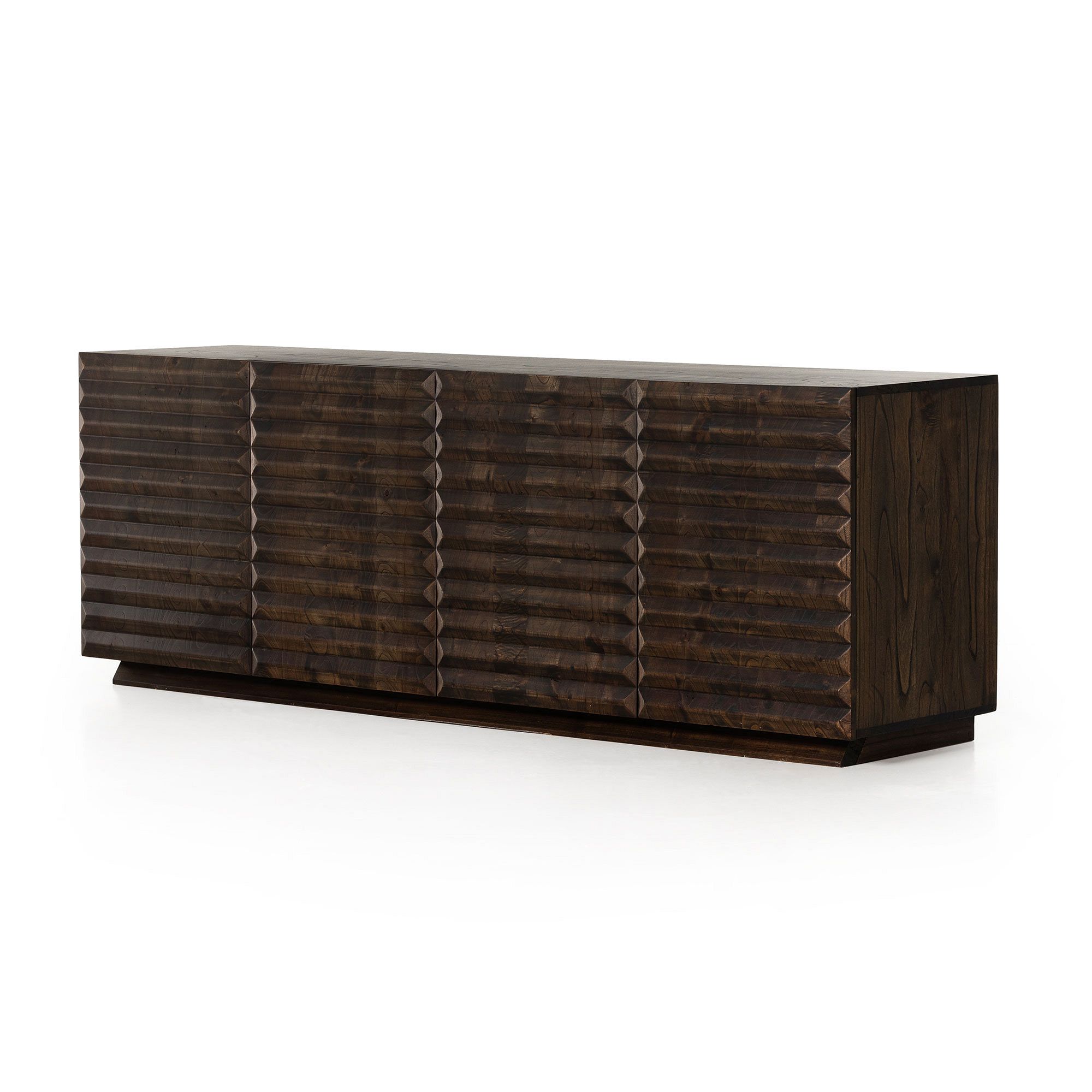 Ridged Doors Media Console