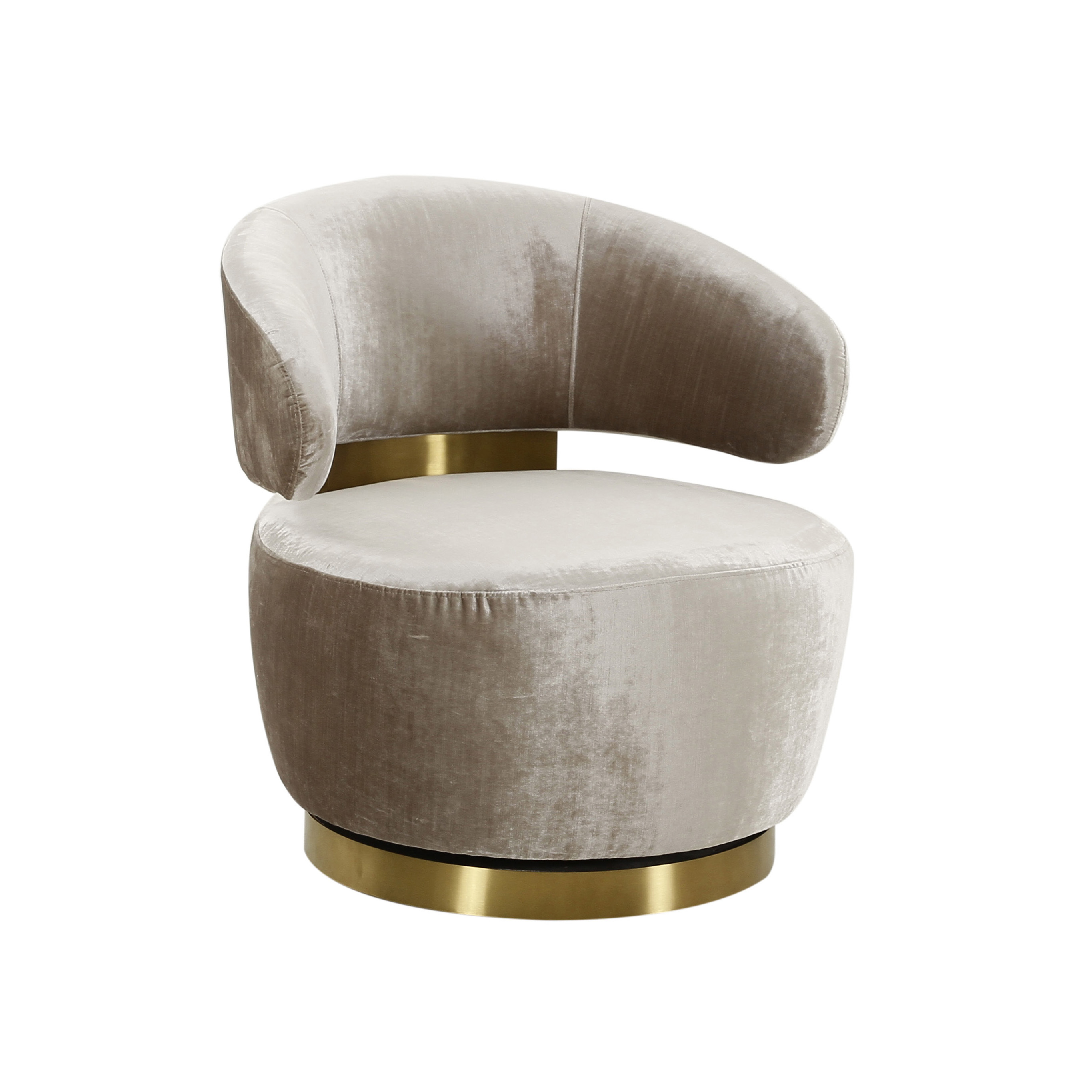 AUSTIN CHAMPAGNE VELVET CHAIR
